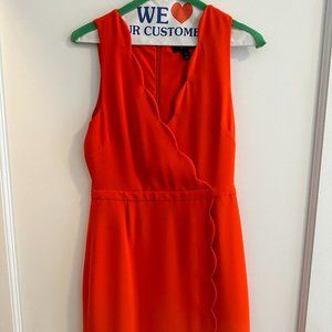 J.Crew Scalloped Orange Dress